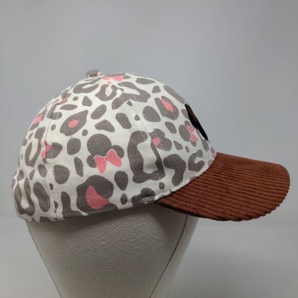 Disney Junior Girl's Minnie Mouse Strapback Hat Multicolor OS Leopard Print - Picture 5 of 9